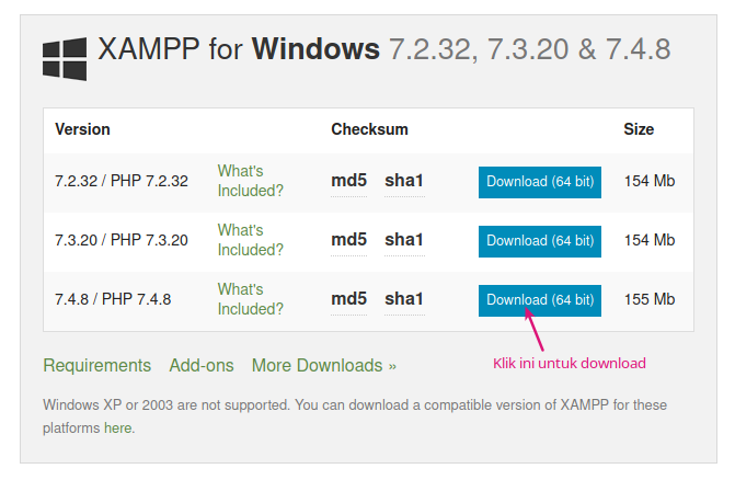 Tutorial PHP - Persiapan Pemrograman PHP di Windows dengan XAMPP