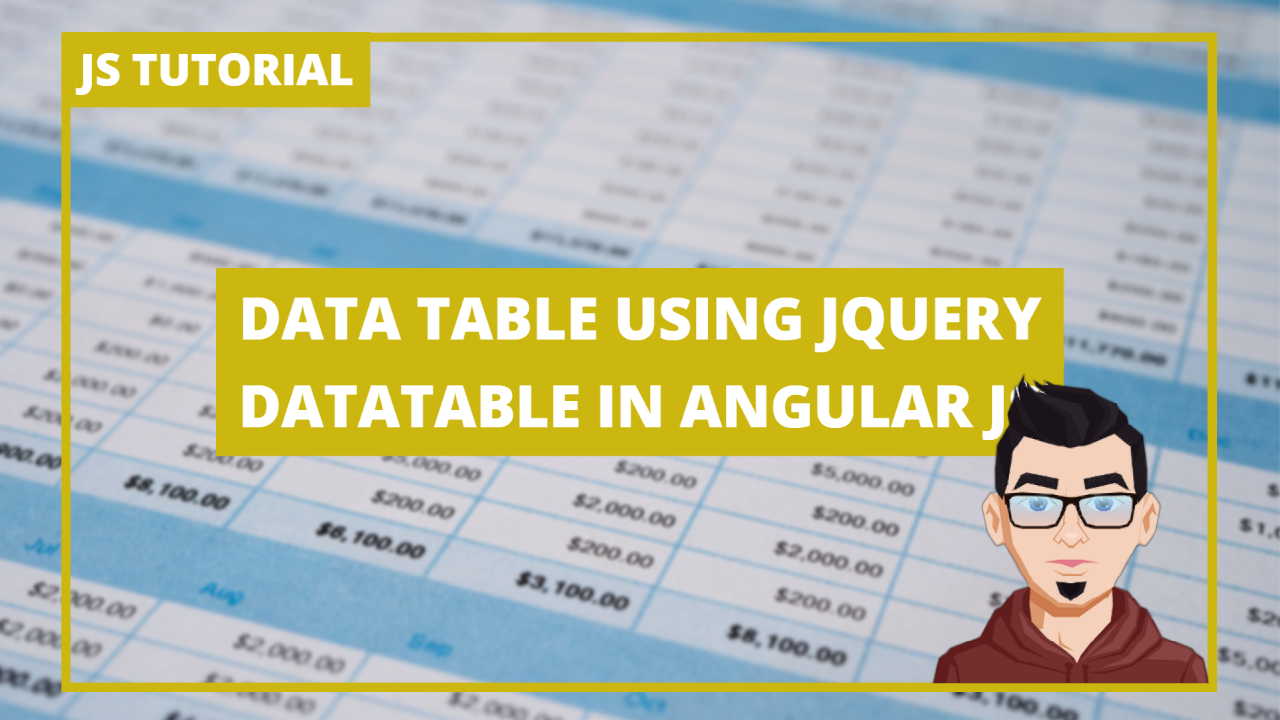 JS Tutorial Data Table Using Jquery Datatable in Angular JS RENGGA DEV;