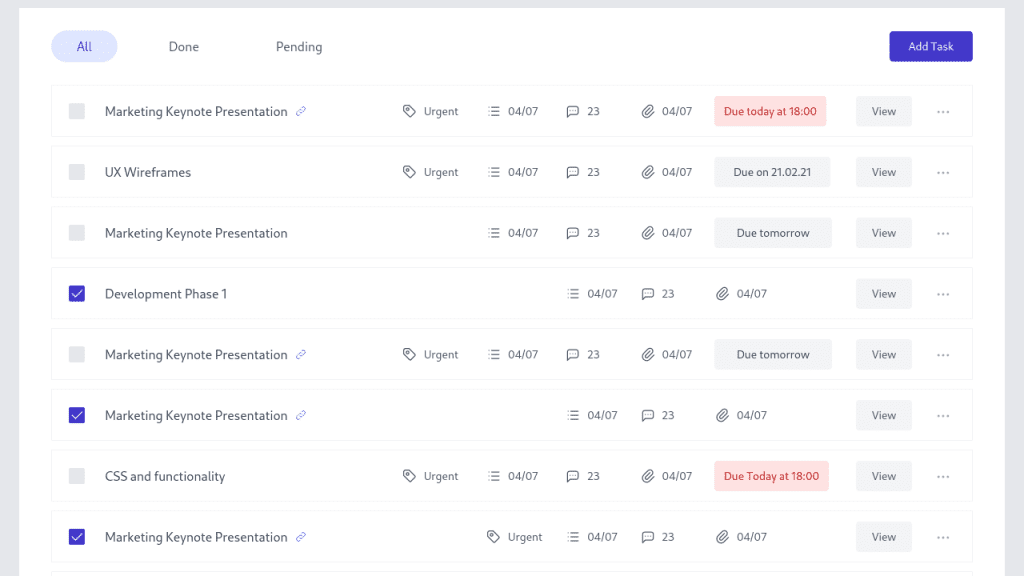 Tailwind - CSS Advance Table Component